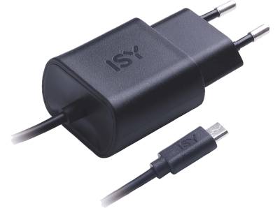 ISY IWC-3000 Micro-USB Ladegerät universal, Schwarz von ISY