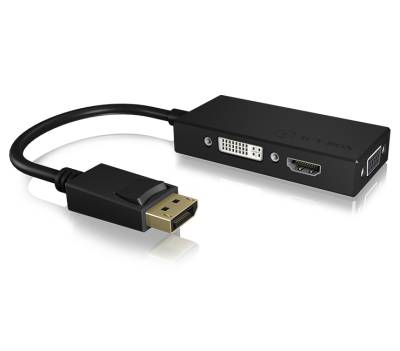ICY BOX 3-in-1 DisplayPort™ zu HDMI®/ DVI-D / VGA Grafikadapter von Icy Box