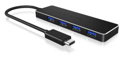ICY BOX IB-HUB1410-C3 4 Port USB-C® (USB 3.2 Gen 2) Multiport Hub Schwarz von Icy Box