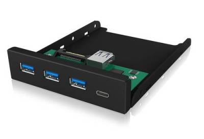 ICY BOX IB-HUB1418-i3 4 Port USB 3.2 Gen 1-Hub (USB 3.0) Schwarz von Icy Box