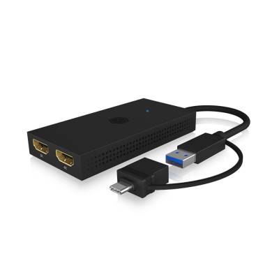 ICY BOX Splitter - Mobiler USB zu Dual HDMI® von Icy Box