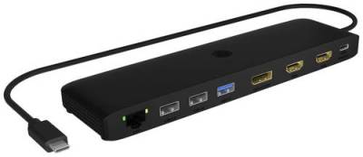 ICY BOX USB-C® Notebook Dockingstation IB-DK2116-C Passend für Marke: Universal inkl. Ladefunktion von Icy Box