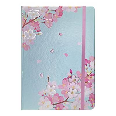 Idena 13887 - Terminkalender 2023, pink Kirschblüte, DIN A5, 176 Seiten, 1 Woche auf 1 Seite, Agenda von Idena