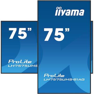 iiyama ProLite LH7575UHS-B1AG 189,3cm (75") 4K UHD Signage Monitor HDMI/DP von Iiyama