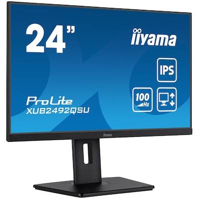iiyama ProLite XUB2492QSU-B1 60,5cm (23,8") WQHD IPS Monitor HDMI/DP/USB-C von Iiyama