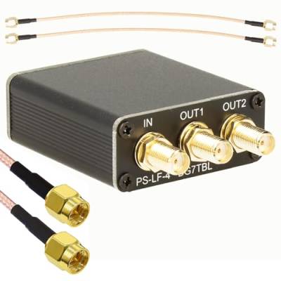 Impulsfoto Antennen HF Verteiler 1-IN 4-Out + 2X SMA Kabel | 10kHz bis 1,5GHz | 50Ohm | Anschluss von bis zu 4 Empfänger mit Einer Antenne | z.B. für SDR Empfänger für SWLs von Impulsfoto