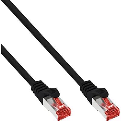 InLine 76133S Patchkabel, S/FTP (PiMf), Cat.6, 250MHz, PVC, CCA, schwarz, 0,3m von InLine