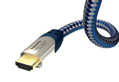inakustik – 0042305 – Premium High Speed HDMI 2.0b Kabel mit Ethernet | Für die Übertragung von Ultra HD Signalen | 5m in Blau | 2160p - 4K@50/60Hz - Audio Return Channel - HDR-Support - HD Audio von Inakustik