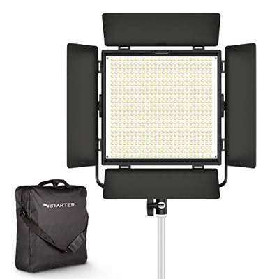 Instarter LED Videoleuchte mit App-Steuerung für Vlogger & Influencer I Starke 50W als dimmbares Streaming-Licht & Foto-Licht I 360° drehbar mit Effekten I warmes & kaltes Licht (3200-7500K) Bi-Color von Instarter