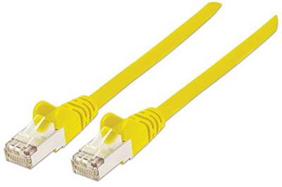 Intellinet 350471 Netzwerkkabel Cat6A SFTP 100% Kupfer RJ-45 Stecker/RJ-45 Stecker, 1 m gelb von Intellinet