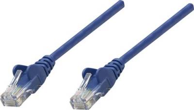 Intellinet 735865 RJ45 Netzwerkkabel, Patchkabel CAT 6 S/FTP 15.00m Blau vergoldete Steckkontakte 1S von Intellinet
