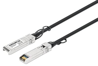 Intellinet SFP+ 10G Passives DAC Twinax-Kabel SFP+ auf SFP+, 5 m, HPE-kompatibel, Direct Attach Copper, AWG 24, schwarz von Intellinet