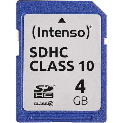 Secure Digital SDHC Card 4 GB, Speicherkarte von Intenso