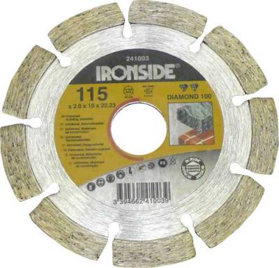 IRONSIDE 241003 Diamantscheibe Durchmesser 115mm 1St. von Ironside