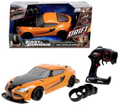 JADA TOYS 253209007 Drift 2020 Toyota Supra 1:10 RC Einsteiger Modellauto Elektro Rennwagen von JADA TOYS