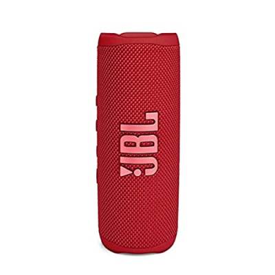 JBL Flip 6 Bluetooth Box in Rot – Wasserdichter, tragbarer Lautsprecher mit 2-Wege-Lautsprechersystem für kraftvollen Sound – Bis zu 12 Stunden kabellos Musik abspielen von JBL