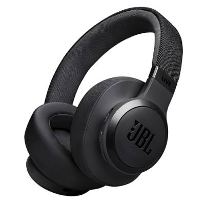 JBL Live 770 NC – Bluetooth Over-Ear-Kopfhörer mit adaptivem Noise-Cancelling – Kabellose Ohrhörer mit JBL Signature Sound und Sprachassistent – Langer Musikgenuss für bis zu 65 Stunden – In Schwarz von JBL