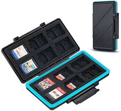 JJC 36 Steckplätze Speicherkarten Etui Tasche Aufbewahrung für 24 Micro SD SDXC SDHC + 12 Nintendo Switch Spielkarten (NS Karte), Wasserdicht SD Speicherkarten Schutzbox Tragetasche Karten Case Box von JJC