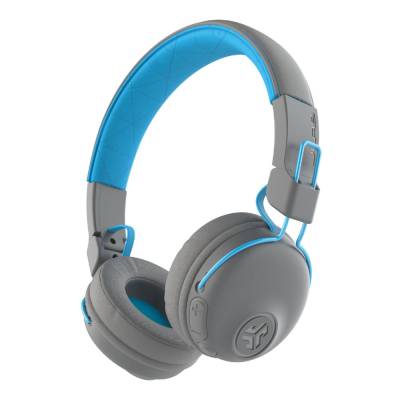 JLab Studio Wireless Blau - Bluetooth On-Ear-Kopfhörer (30 Stunden Akkulaufzeit, eingebautes Mikrofon, Fernbedienung) von JLAB