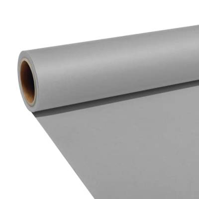 JOBY Seamless Creator Background Paper, Photography Backdrop for Videos, Streaming, Interviews, Backdrops Photoshoot, Props, Size 1.35X11m, Grey State of Mind, JB01880-BWW, Grau von JOBY