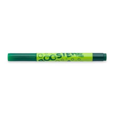 JOLLY Booster XL, 12 Stifte, Dunkelgrün, nachfüllbare und ungiftige Fasermaler, für Kleinkinder ab 3 Jahren, auswaschbare Tinte, Spitzen austauschbar, Spitze unversenkbar von JOLLY