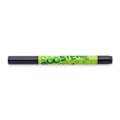 JOLLY Booster XL, 12 Stifte, Schwarz, nachfüllbare und ungiftige Fasermaler, für Kleinkinder ab 3 Jahren, auswaschbare Tinte, Spitzen austauschbar, Spitze unversenkbar, für Malanfänger geeignet von JOLLY