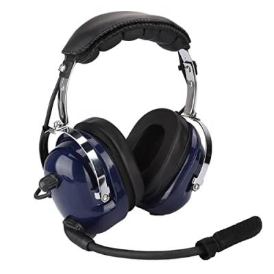 Avii Aviation Headset 23×19×12 General Aviation Headset, Dual Plug Pilot Headphone, 3,5 Mm Noise Reduction Headset für Piloten von JTLB