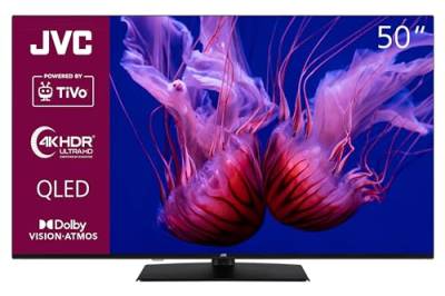 JVC 50 Zoll QLED Fernseher/Tivo Smart TV (4K UHD, HDR Dolby Vision, Dolby Atmos, Triple Tuner, 6 Monate HD+ inkl.) LT-50VUQ3455 von JVC