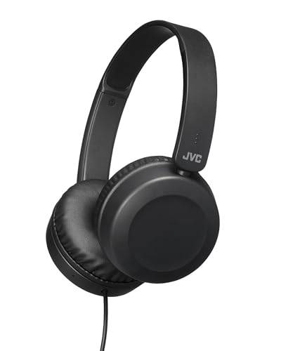 JVC HA-S31M On-Ear-Kopfhörer (faltbar, leicht, mit integrierter Fernbedienung, Mikrofon und Anrufbehandlung) Schwarz von JVC