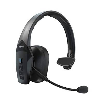 Jabra BlueParrott B550-XT Mono Bluetooth Over-Ear Headset – 96 % Noise-Cancelling mit Sprachsteuerung für unterwegs und Walkie-Talkie Funktion – Schwarz von Jabra