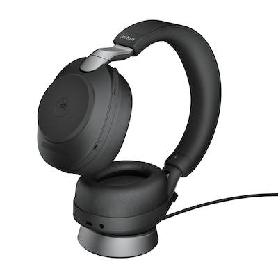 Jabra Evolve 2 85 MS Stand USB-A Wireless Bluetooth Headset schwarz Ladestation von Jabra