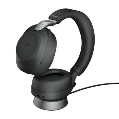 Jabra Evolve 2 85 UC Stand Wireless Bluetooth Stereo Headset schwarz Ladestation von Jabra
