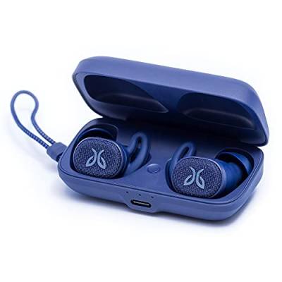 Jaybird Vista 2 – vollständig kabellose Bluetooth-Sport-Kopfhörer mit Ladecase – ANC, Sport-Fit, 24 Stunden Akkulaufzeit, robuste, wasserdichte Ohrhörer in Militärqualität, Hohe Audioqualität - Blau von Jaybird