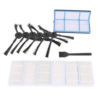 Jdeijfev Staubsaugerfilter-Set für Roboter-Staubsauger V3 V3S V5 V5S, Pro Roboter-Staubsaugerfilter und 6 Seitenbürsten und 1 Primärfilter und 1 Bürste von Jdeijfev