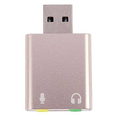 Jdeijfev USB Sound Karte 7.1 Externer USB Anschluss Für 3,5 Mm Kopfhörer Adapter Stereo Audio Mikrofon Sound Karte Für Pc Computer Laptop von Jdeijfev