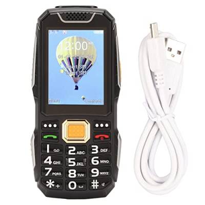 2,8-Zoll-Smartphone, 2G Senior Entsperrte Handy mit Großen 3D-Tasten, Taschenlampe, Laute Stimme, Dual-SIM-Karte, 13800mAh Akku, One-Touch-Anruf für ältere Jüngere (Schwarz) von Jectse