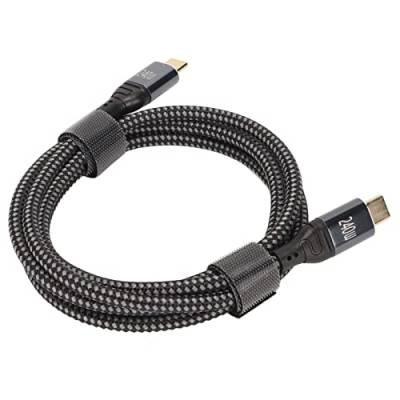 Jectse 240-W-auf-Kabel, Schnelles Laden mit 480 Mbit/s, Kompatibel mit Laptop-Tablet (150cm) von Jectse