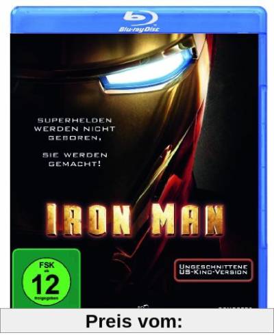 Iron Man (ungeschnittene US-Kinofassung)  [Blu-ray] von Jon Favreau