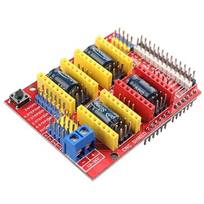 Jopto CNC Shield V3 Expansion Board, V3 Engraver Shield 3D Drucker CNC Erweiterungskarte A4988 Treiber Board für Arduino von Jopto