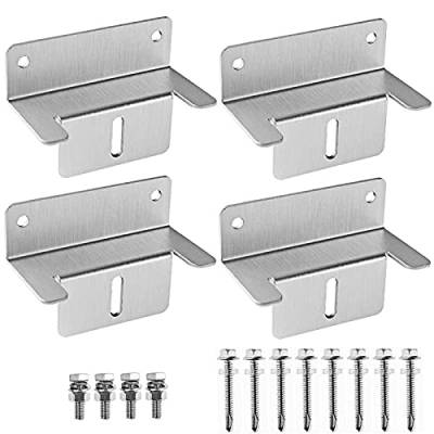 Juliyeh 4 Stück Solarmodul Z- Halter, für Montage Solarpanel Dachmontage Z-Halterung mit Muttern und Schrauben für Wohnmobil, Boot, Dach, Wand und andere Off-Gird-Dach Installation von Juliyeh