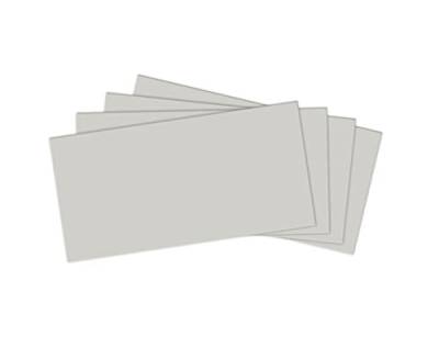 Briefumschlag grau DIN lang-Format ohne Fenster Briefumschäge Umschläge selbstklebend (100 Umschläge) von Junapack
