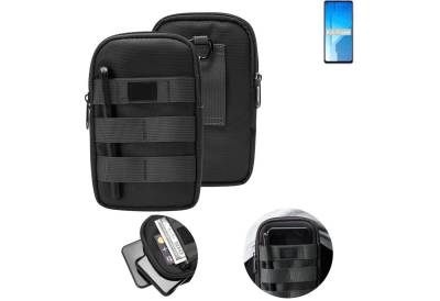 K-S-Trade Handyhülle für Huawei Honor Play 4 5G, Holster Gürtel Tasche Handy Tasche Schutz Hülle dunkel-grau viele von K-S-Trade