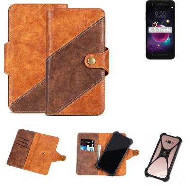 K-S-Trade Handyhülle für LG Electronics K8+ (2018), Handy-Hülle Schutz-Hülle Bookstyle Case Wallet-Case Handy Cover von K-S-Trade