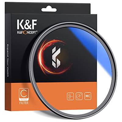 K&F Concept MCUV Ultra Slim Glasfilter UV-Filter Wasserdicht mehrfach vergütet Objektivschutzfilter Kompatibel mit Canon Nikon Sony Alle DSLR-Kamera-Filter (46 mm) von K&F Concept
