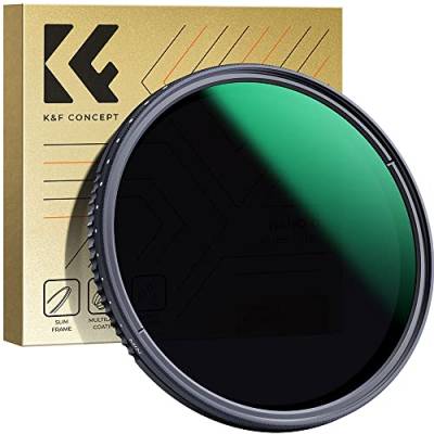 K&F Concept Nano-D Serie 37mm ND Filter ND8-2000 Variabler Graufilter (3-11 Blendenstufen) von K&F Concept