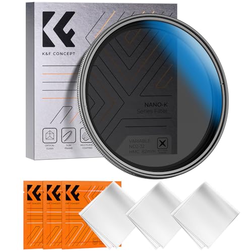 K&F Concept Nano-K Serie ND Filter 58mm Variabler Graufilter ND2-32 (1-5 Blendenstufen) von K&F Concept