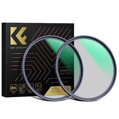 K&F Concept Nano-X Serie Black-Mist 1/4 Filter Filter & Black-Mist 1/8 Filter，49mm Black Promist Filtersets Effektfilter Black Diffusion Effektfilter von K&F Concept