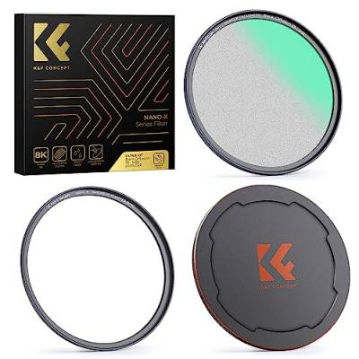 K&F Concept Nano X-Serie Black-Mist 1/8 magnetisch Magnetfilter Black Promist 1/8 Filter Effektfilter Black Diffusion mit Objektivadapter-77mm von K&F Concept