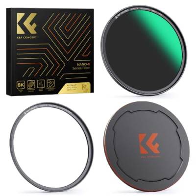 K&F Concept Nano X-Serie Magnetic ND Filter Graufilter ND64 (6 Blendenstufen) Magnetisches Schnellwechselsystem mit Objektivadapter-58mm von K&F Concept