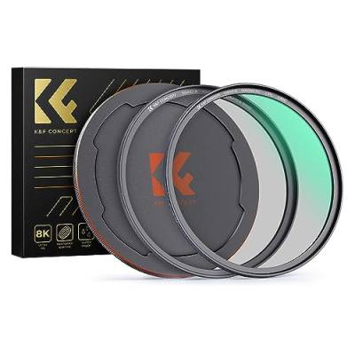 K&F Concept Nano X-Serie Magnetischer CPL Filter 62mm-Zirkular-Polfilter Magnetischer Polarisationsfilter HD 28 Multi-Layer-Beschichtungen Ultra Slim CPL-Linsenfilter Optisches Glas von K&F Concept